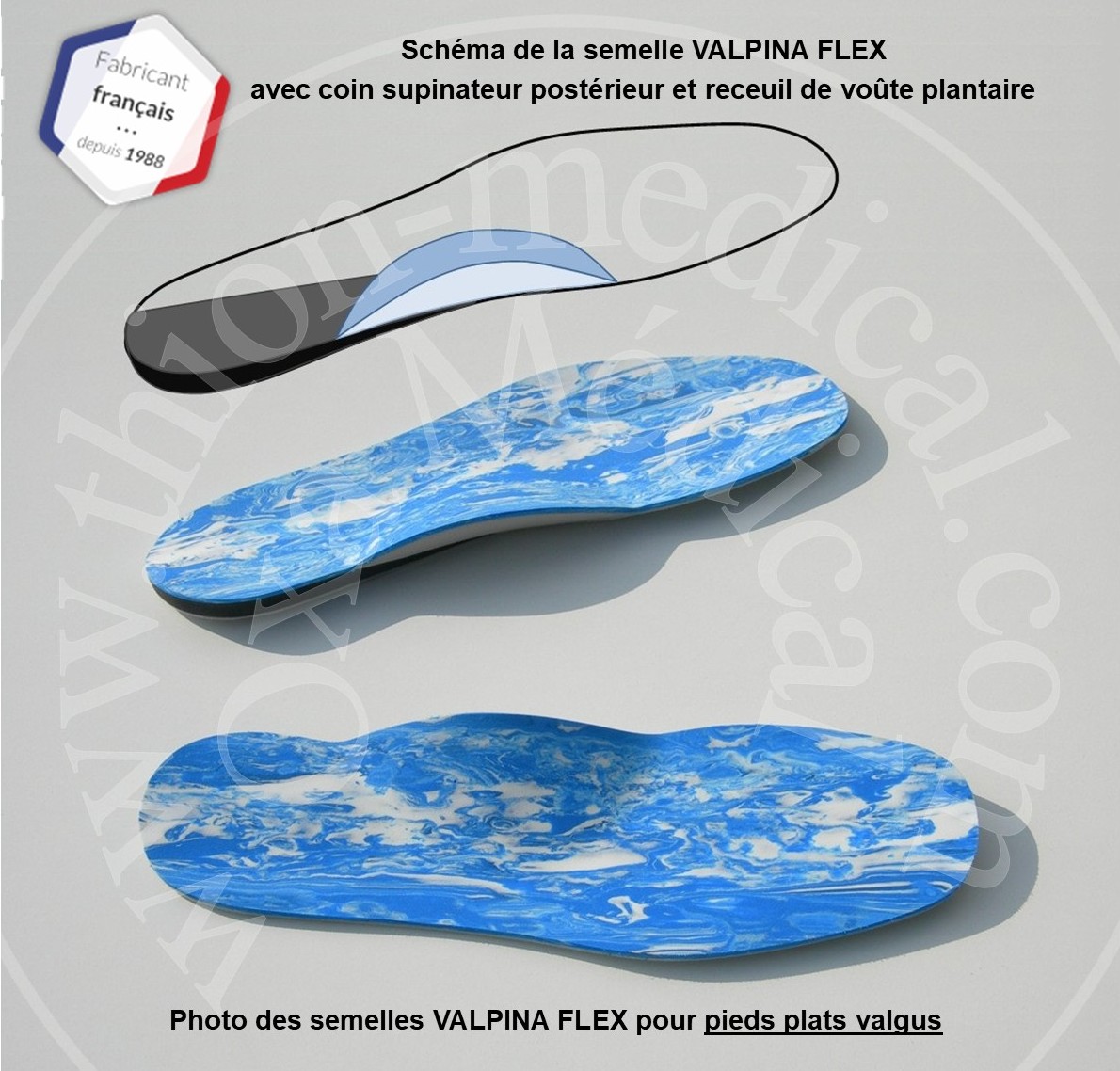 Photo des semelles VALPINA FLEX